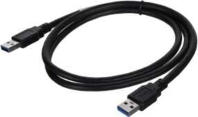 Lanberg CA-USBA-30CU-0010-BK USB cable 1m 3