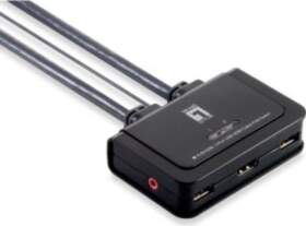 LevelOne 2-Port USB HDMI Cable KVM
