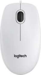 LOGITECH B100 Corded Mouse - WHITE