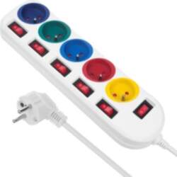 Maclean power strip, 5 socket extension