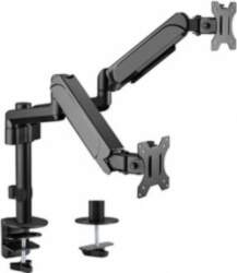 Monitora stiprinājums Gembird Adjustable Desk 2-display