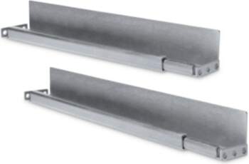 Mounting rails for network cabinets with