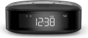 PHILIPS radio pulkstenis, melns