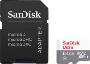 SANDISK Ultra microSDXC 64GB + SD