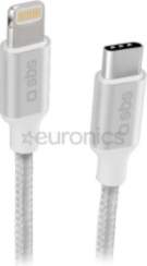 SBS Silver Metal Braided, USB-C -