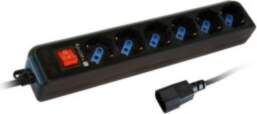 Techly Power Strip 6 Sockets Black