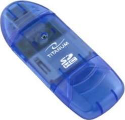 TITANUM TA101B card reader Blue USB