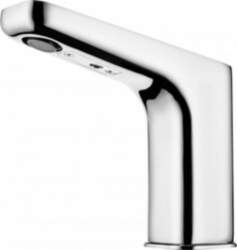 Touchless washbasin mixer without temperature control