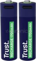 Trust USB-C rechargeable AA batteries, 2