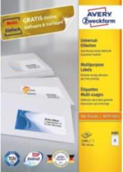 Avery 3481 self-adhesive label Rectangle Permanent