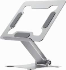 Gembird Foldable notebook riser stand silver
