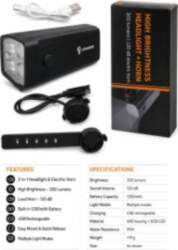 ILike   Rechargeable Bicycle Headlight with 120dB