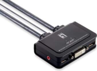 LevelOne 2-Port USB DVI-D Single Link