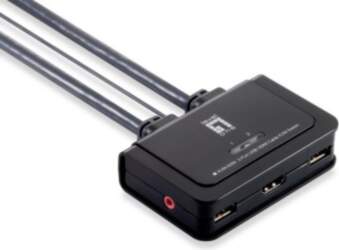 LevelOne 2-Port USB HDMI Cable KVM