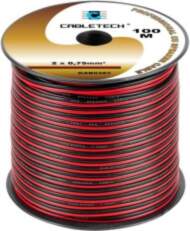 Speaker cable 0.75mm black-red