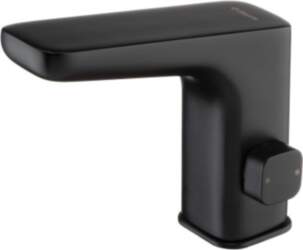 Touchless washbasin mixer with temperature control