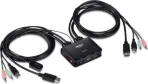 Trendnet TK-220DPI KVM switch Black
