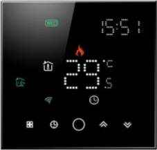 TUYA Programmable Thermostat WiFi, black
