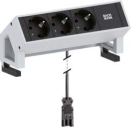 Bachmann Desk2 socket-outlet 3 x Type