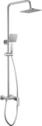 Rain showerhead with shower faucet