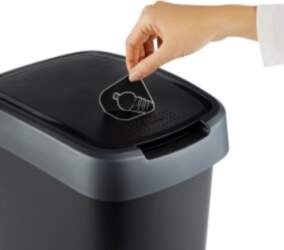 ROTHO Twist Silver - trash bin
