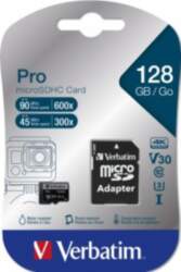 SD MicroSD Card 128GB Verbatim SDHC