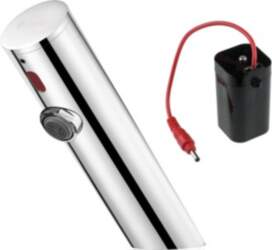 Touchless washbasin mixer without temperature control