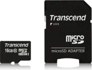 Transcend microSDXC/SDHC Class 10 16GB with