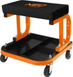 Workbench stool on wheels with tool