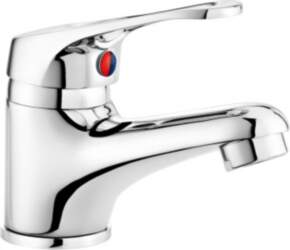 Basin mixer with automatic stopper