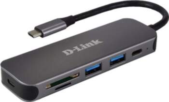 D-Link 5-in-1 USB-C Hub with Card