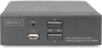 Digitus KVM Switch, 2 Port, Single