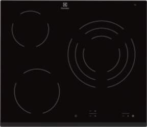 Electrolux keramiskā plīts virsma