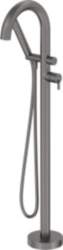 Freestanding bath faucet with shower set