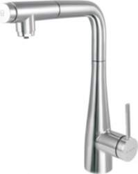 Kitchen faucet with water filter connection