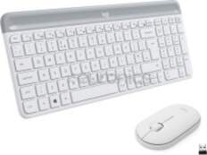 Logitech Slim Combo MK470, US, balta