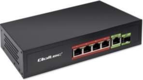 Qoltec Network Switch FAST Ethernet PoE