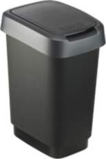 ROTHO Twist Silver - trash bin