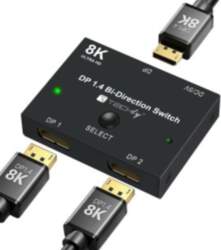 Techly IDATA-DP-2DP-8KT video switch DisplayPort