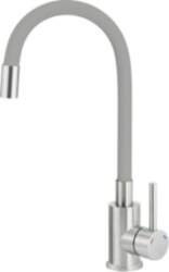 Kitchen faucet with bent spout