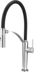 Kitchen faucet with flexible spout -