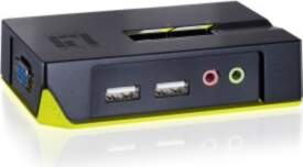 LevelOne KVM Switch 2-Port USB VGA