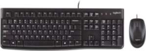 LOGITECH MK120 Corded Combo - BLACK