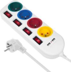 Maclean power strip, extender 4 sockets