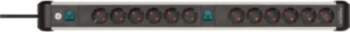 Power strip with switch Silver-Black