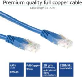 ACT Blue 3 meter U/UTP CAT6