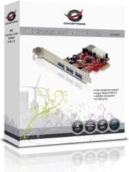 CONCEPTRONIC PCIe1x Card 3xUSB-A Ext./1xUSB-A