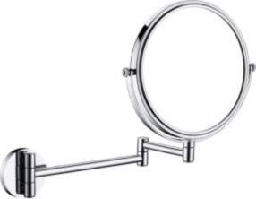 Cosmetic mirror on a movable arm