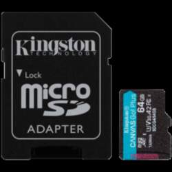Kingston 64GB microSDXC Canvas Go Plus