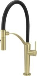 Kitchen faucet with flexible spout -